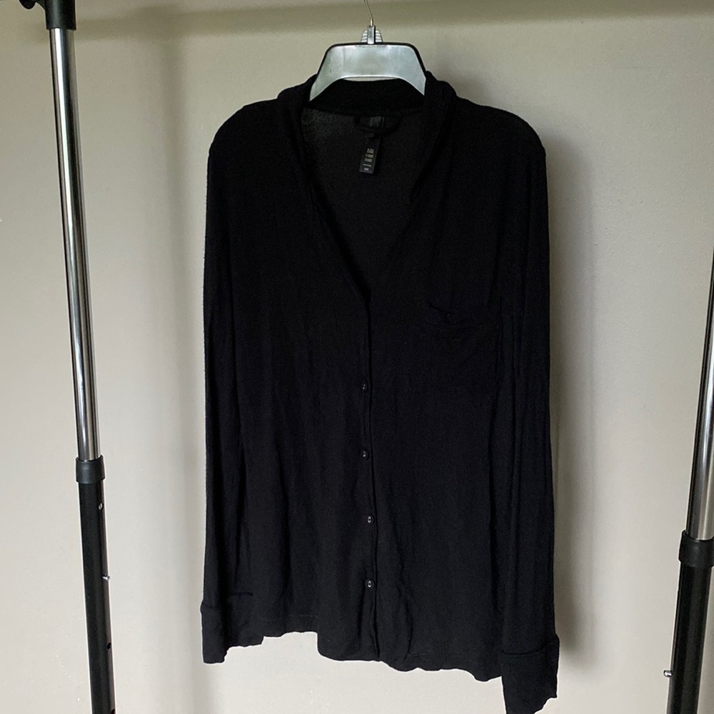 Black Women's Sleepwear Top